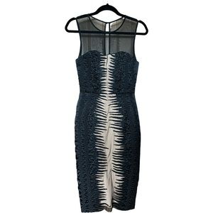 French Connection sheer beaded cocktail dress 2